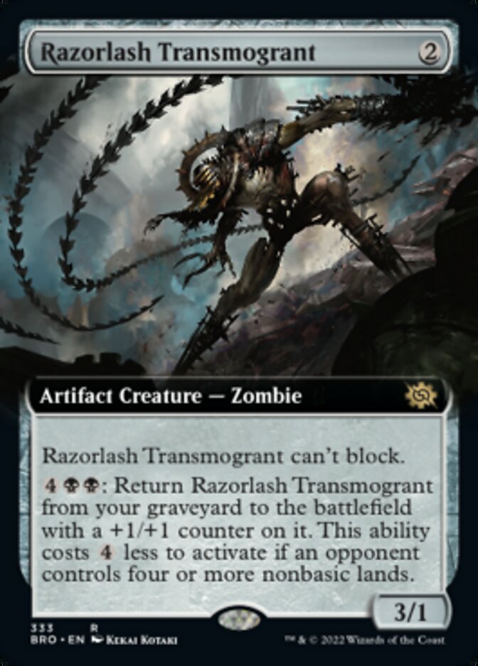 Razorlash Transmogrant (Extended Art) [The Brothers' War] | Nerdhalla Games