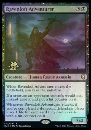 Ravenloft Adventurer [Commander Legends: Battle for Baldur's Gate Prerelease Promos] | Nerdhalla Games