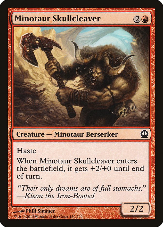 Minotaur Skullcleaver [Theros] | Nerdhalla Games