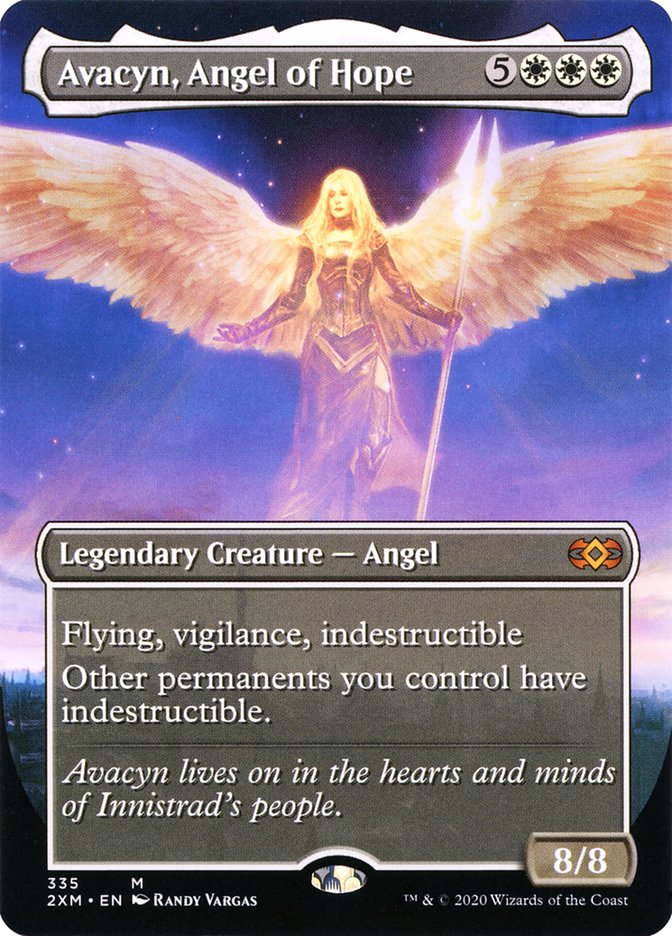 Avacyn, Angel of Hope (Borderless) [Double Masters] | Nerdhalla Games