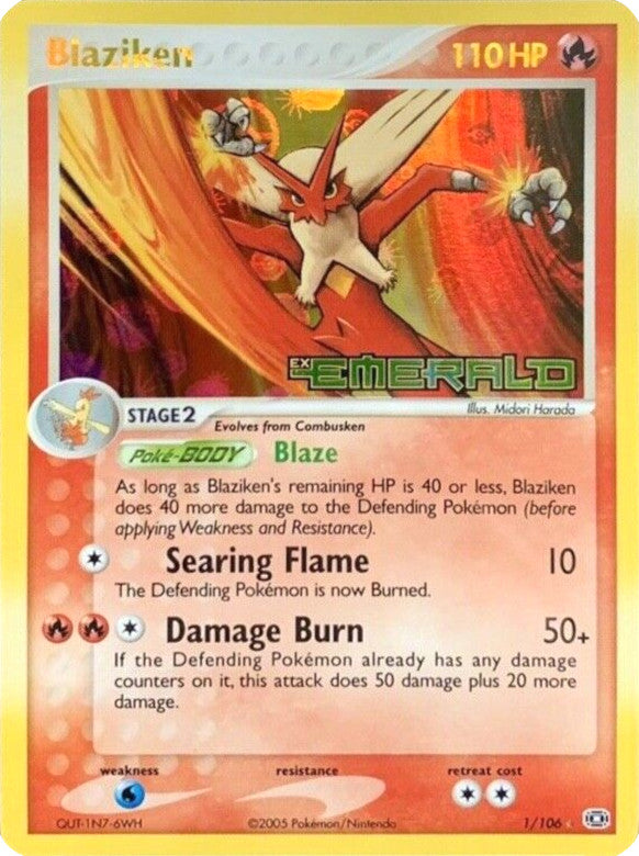 Blaziken (1/106) (Stamped) [EX: Emerald] | Nerdhalla Games