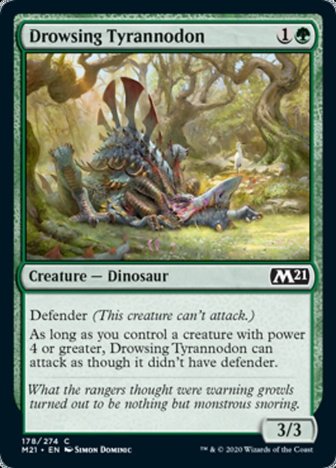 Drowsing Tyrannodon [Core Set 2021] | Nerdhalla Games