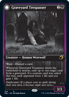 Graveyard Trespasser // Graveyard Glutton [Innistrad: Double Feature] | Nerdhalla Games