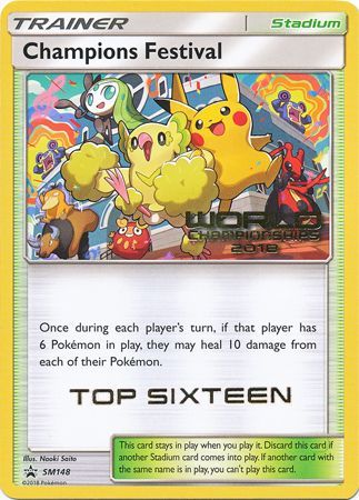 Champions Festival(SM148) (2018 Top Sixteen) [Sun & Moon: Black Star Promos] | Nerdhalla Games