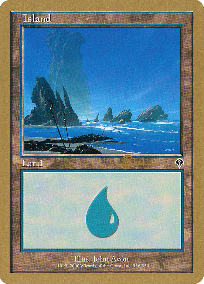 Island (ar336) (Antoine Ruel) [World Championship Decks 2001] | Nerdhalla Games