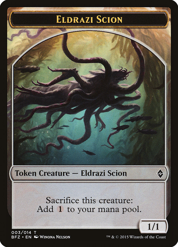 Eldrazi Scion (003/014) [Battle for Zendikar Tokens] | Nerdhalla Games