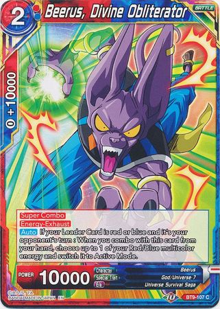 Beerus, Divine Obliterator [BT9-107] | Nerdhalla Games