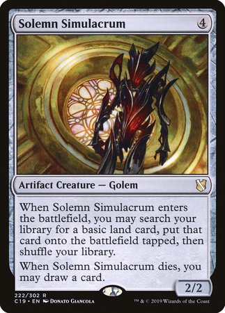 Solemn Simulacrum [Commander 2019] | Nerdhalla Games