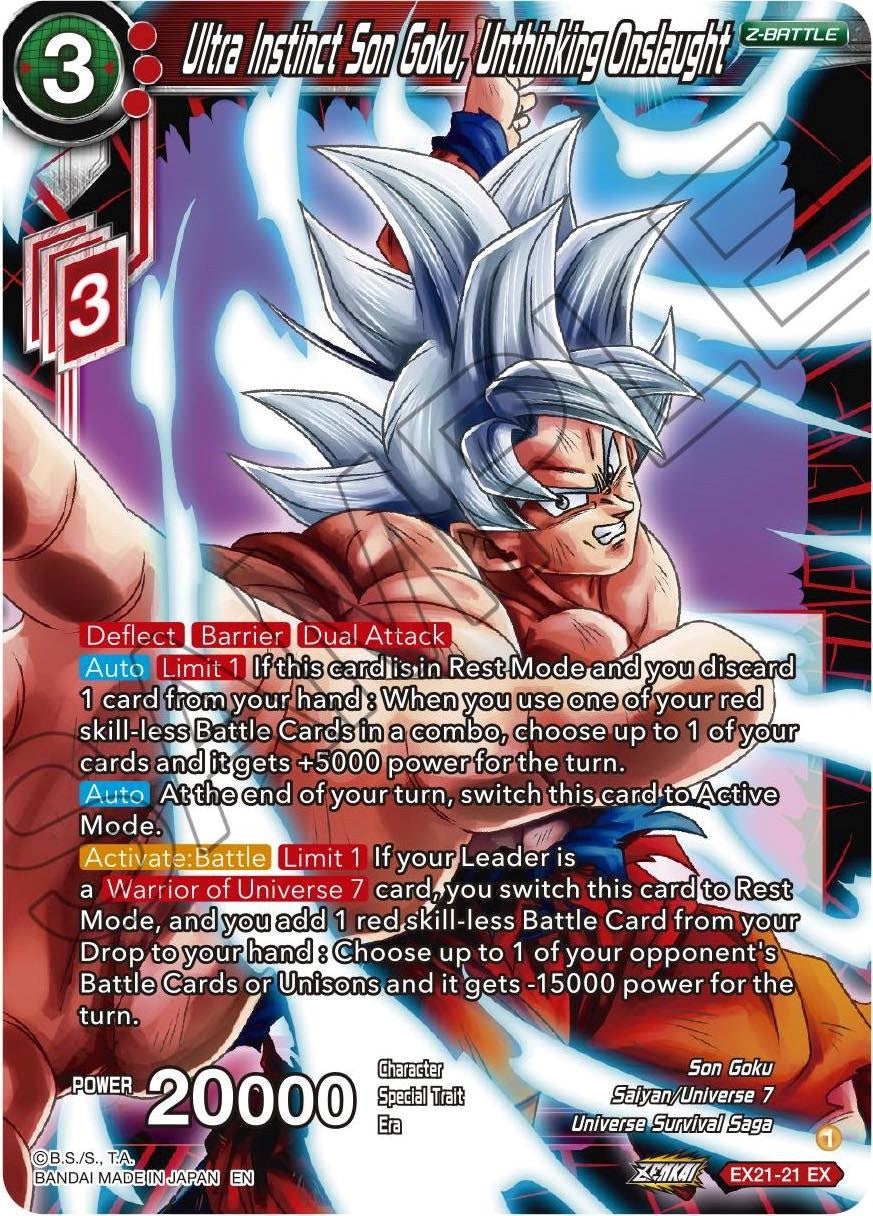 Ultra Instinct Son Goku, Unthinking Onslaught (EX21-21) [5th Anniversary Set] | Nerdhalla Games