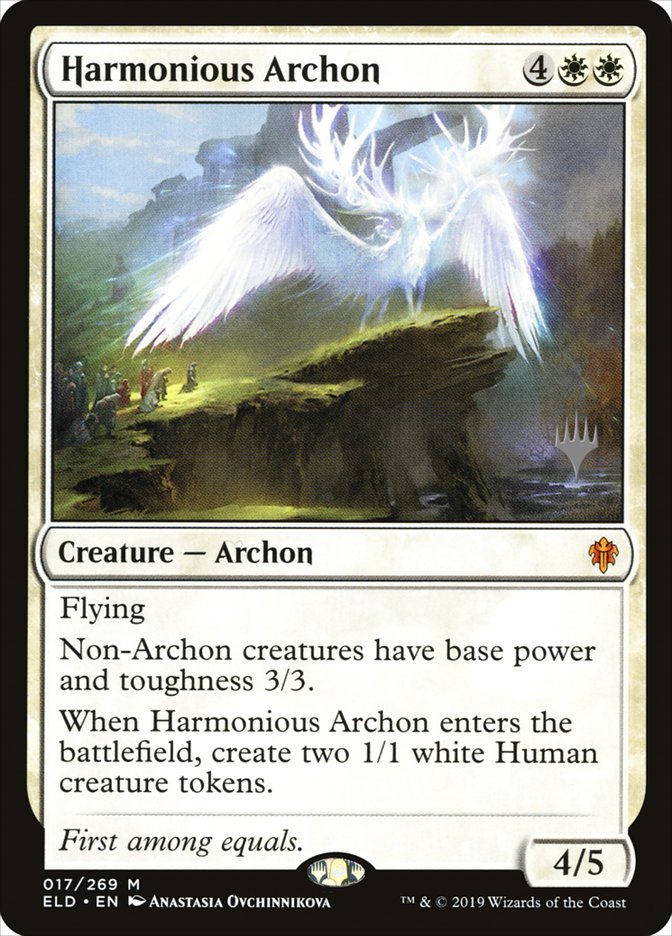 Harmonious Archon (Promo Pack) [Throne of Eldraine Promos] | Nerdhalla Games