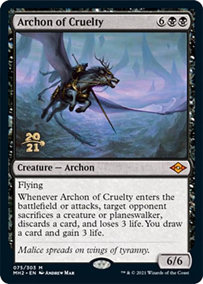 Archon of Cruelty [Modern Horizons 2 Prerelease Promos] | Nerdhalla Games