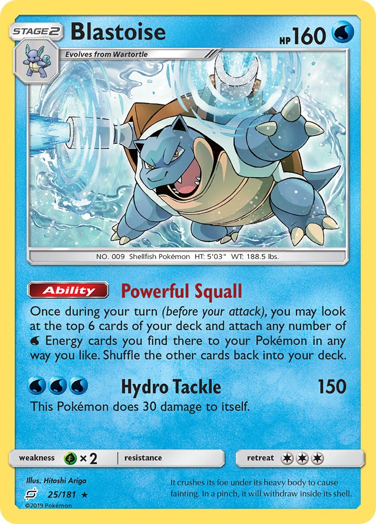 Blastoise (25/181) (Theme Deck Exclusive) [Sun & Moon: Team Up] | Nerdhalla Games