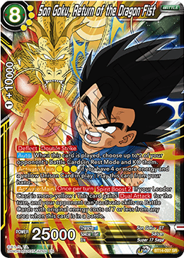 Son Goku, Return of the Dragon Fist (BT14-097) [Cross Spirits] | Nerdhalla Games