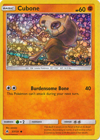 Cubone (57/131) (General Mills Promo) [Sun & Moon: Forbidden Light] | Nerdhalla Games