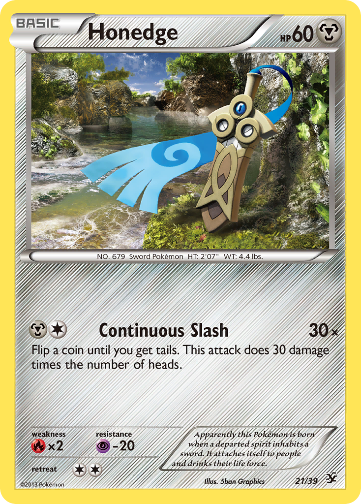 Honedge (21/39) [XY: Kalos Starter Set] | Nerdhalla Games