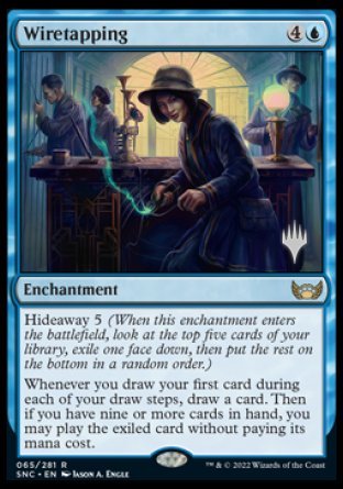 Wiretapping (Promo Pack) [Streets of New Capenna Promos] | Nerdhalla Games