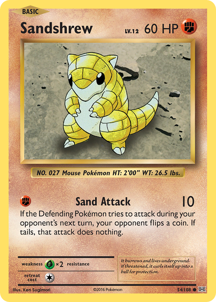 Sandshrew (54/108) [XY: Evolutions] | Nerdhalla Games