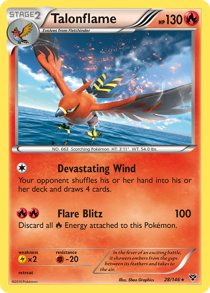 Talonflame (28/146) [XY: Base Set] | Nerdhalla Games