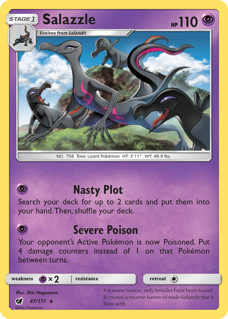 Salazzle (47/111) [Sun & Moon: Crimson Invasion] | Nerdhalla Games