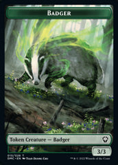 Saproling // Badger Double-sided Token [Dominaria United Tokens] | Nerdhalla Games