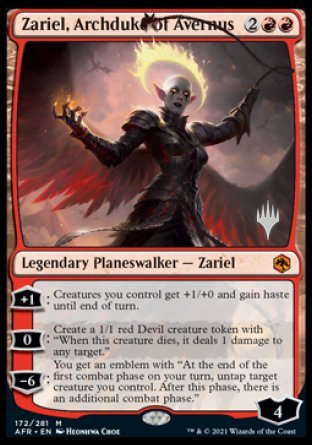 Zariel, Archduke of Avernus (Promo Pack) [Dungeons & Dragons: Adventures in the Forgotten Realms Promos] | Nerdhalla Games