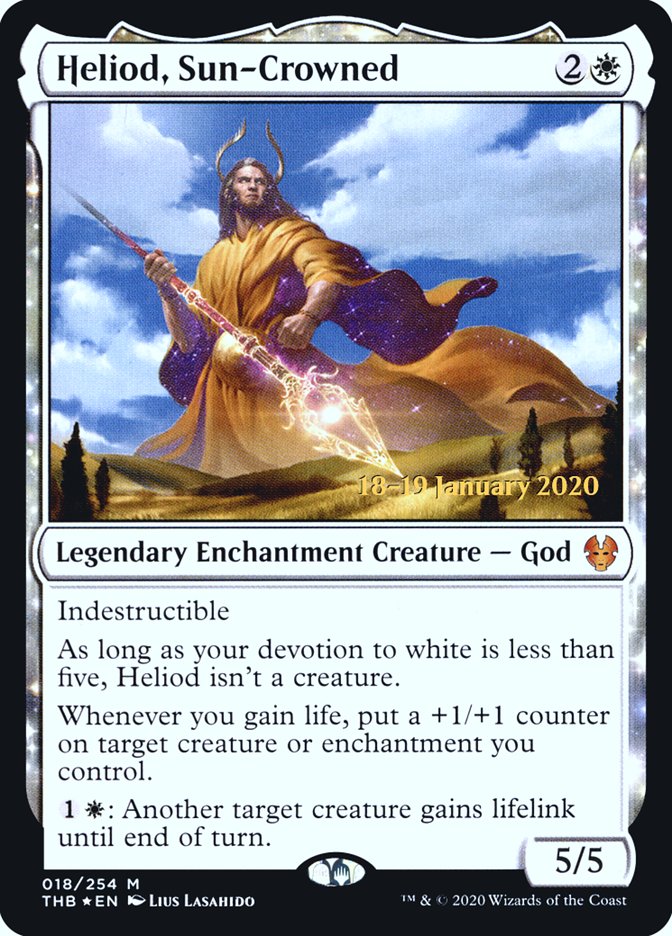 Heliod, Sun-Crowned [Theros Beyond Death Prerelease Promos] | Nerdhalla Games