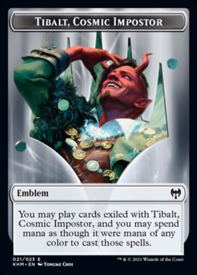 Emblem - Tibalt, Cosmic Impostor [Kaldheim] | Nerdhalla Games