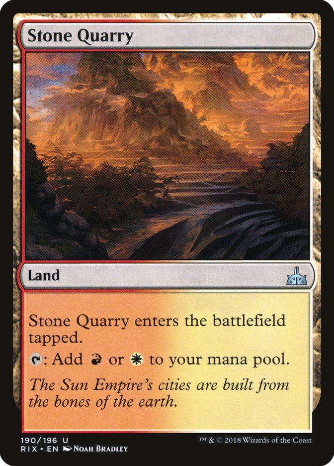 Stone Quarry [Rivals of Ixalan] | Nerdhalla Games