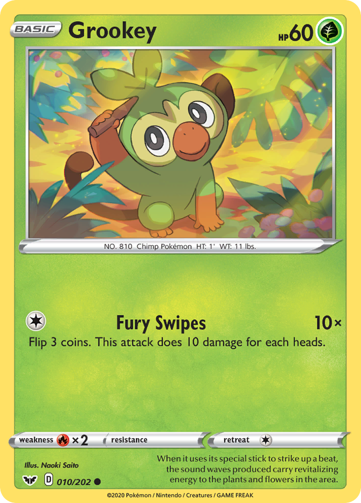 Grookey (010/202) [Sword & Shield: Base Set] | Nerdhalla Games