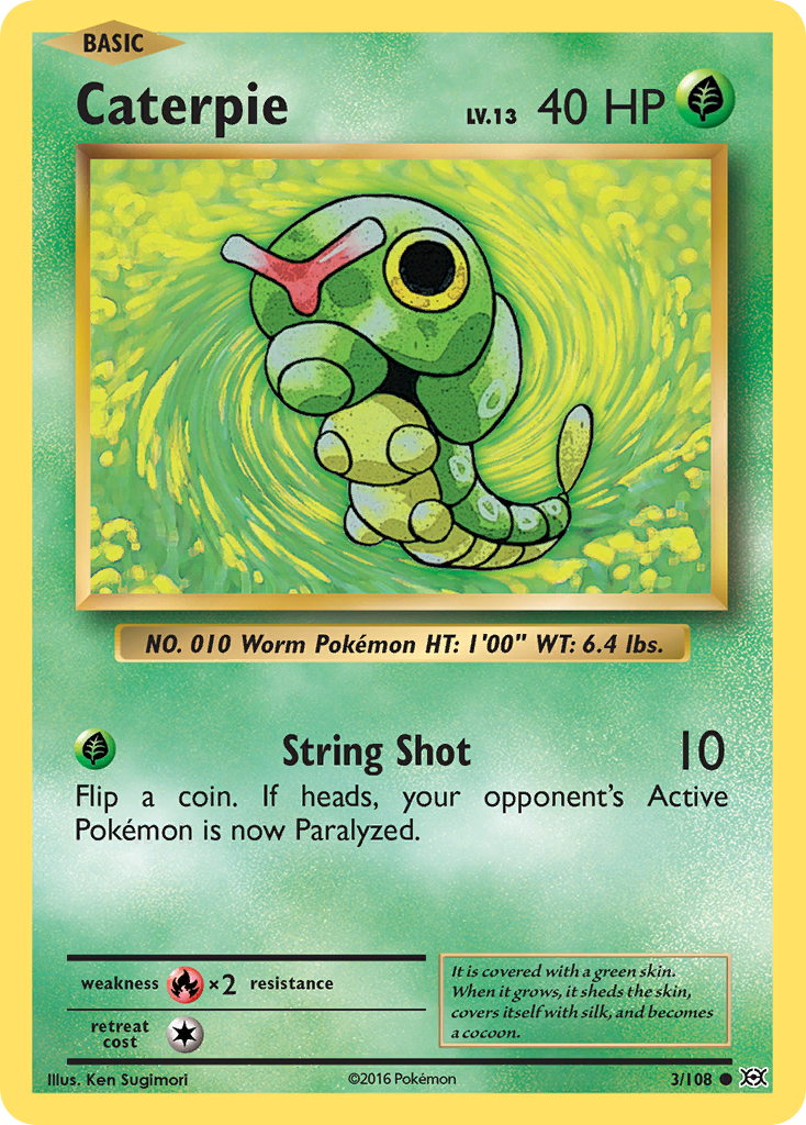 Caterpie (3/108) [XY: Evolutions] | Nerdhalla Games