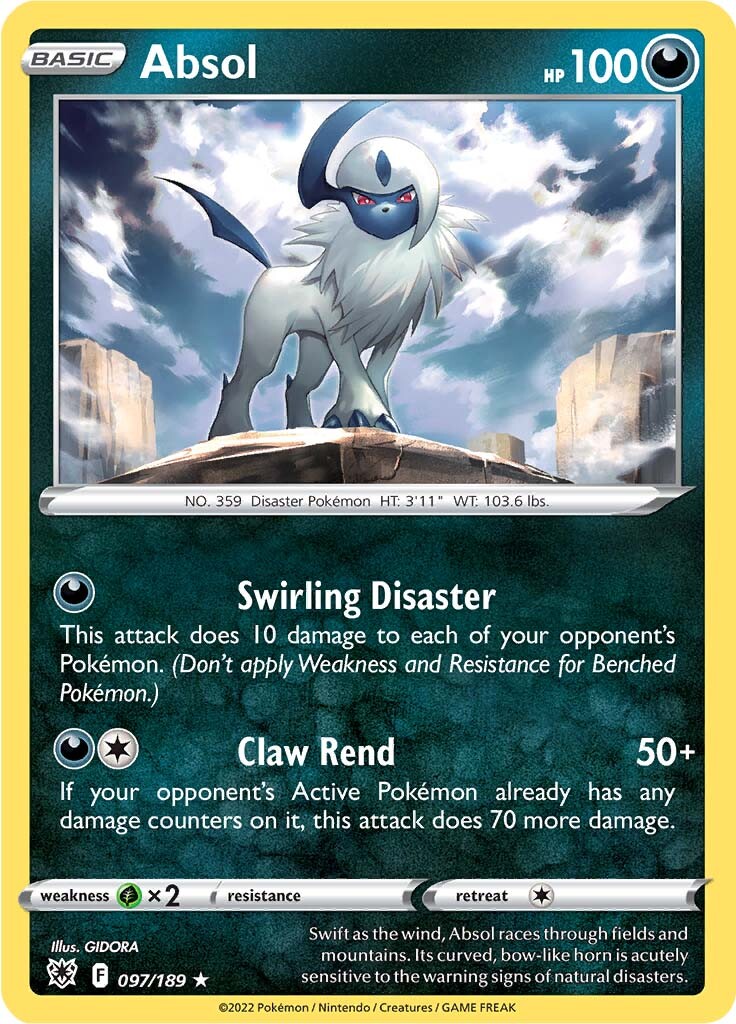 Absol (097/189) (Theme Deck Exclusive) [Sword & Shield: Astral Radiance] | Nerdhalla Games