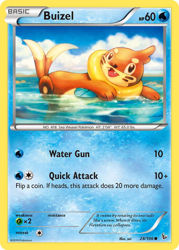 Buizel (28/106) [XY: Flashfire] | Nerdhalla Games