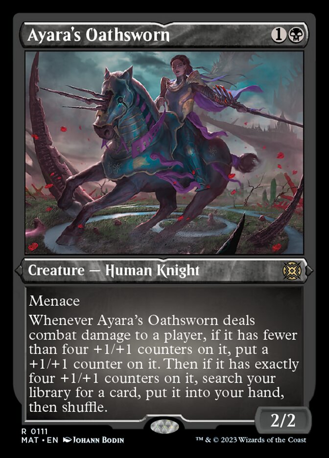 Ayara's Oathsworn (Foil Etched) [March of the Machine: The Aftermath] | Nerdhalla Games