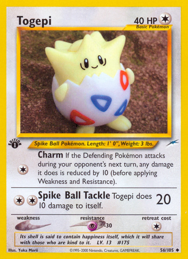 Togepi (56/105) [Neo Destiny 1st Edition] | Nerdhalla Games