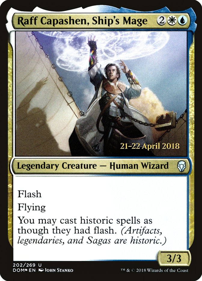 Raff Capashen, Ship's Mage  [Dominaria Prerelease Promos] | Nerdhalla Games