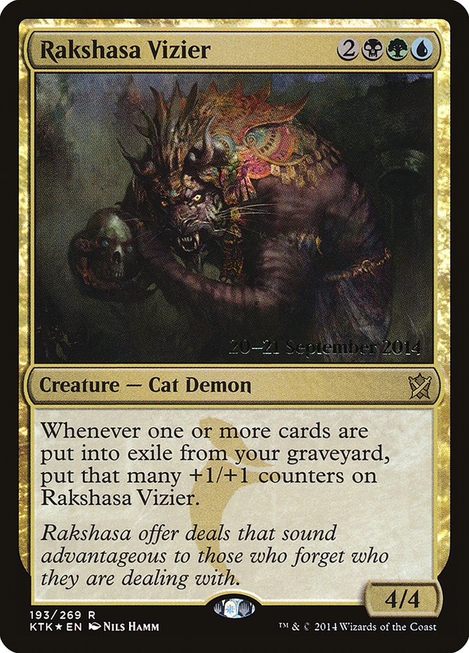 Rakshasa Vizier  [Khans of Tarkir Prerelease Promos] | Nerdhalla Games