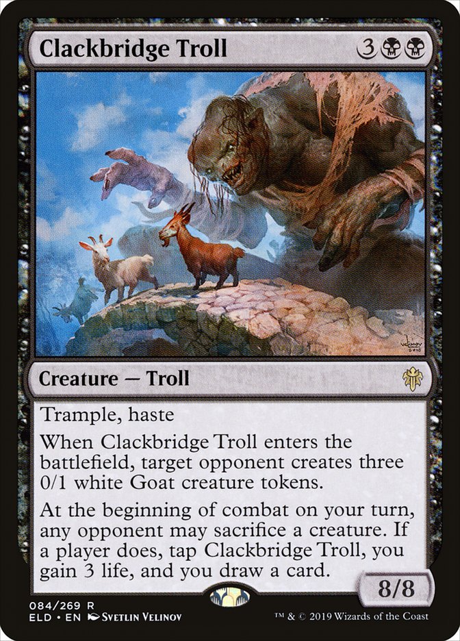 Clackbridge Troll [Throne of Eldraine] | Nerdhalla Games