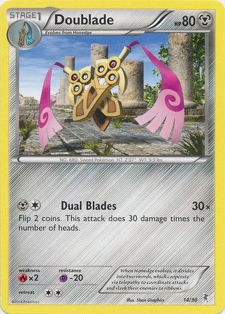 Doublade (14/30) [XY: Trainer Kit 1 - Bisharp] | Nerdhalla Games