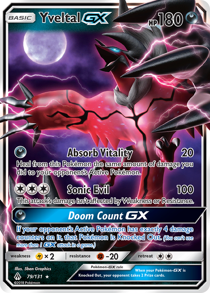 Yveltal GX (79/131) [Sun & Moon: Forbidden Light] | Nerdhalla Games