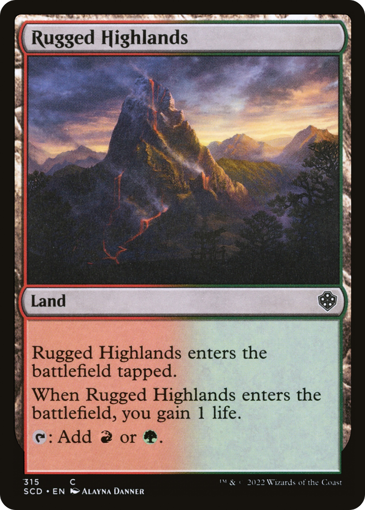 Rugged Highlands [Starter Commander Decks] | Nerdhalla Games