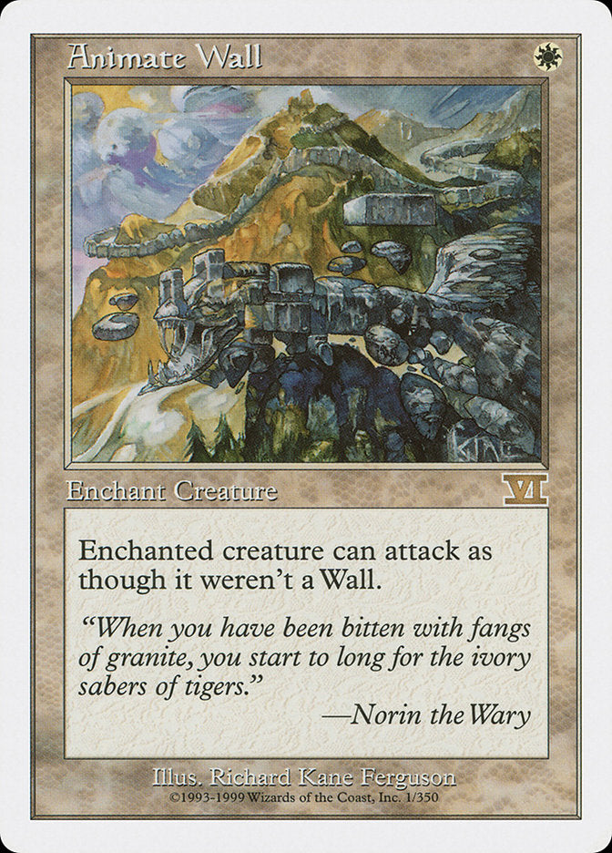 Animate Wall [Classic Sixth Edition] | Nerdhalla Games