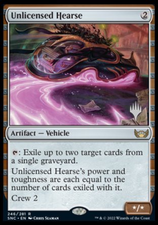 Unlicensed Hearse (Promo Pack) [Streets of New Capenna Promos] | Nerdhalla Games