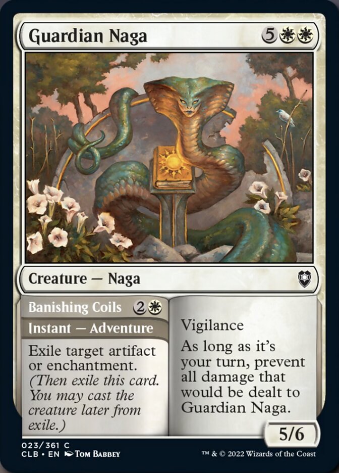 Guardian Naga // Banishing Coils [Commander Legends: Battle for Baldur's Gate] | Nerdhalla Games