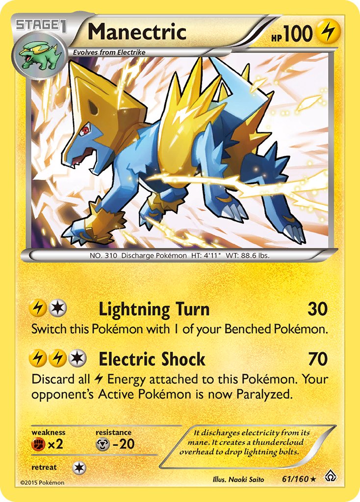 Manectric (61/160) (Theme Deck Exclusive) [XY: Primal Clash] | Nerdhalla Games