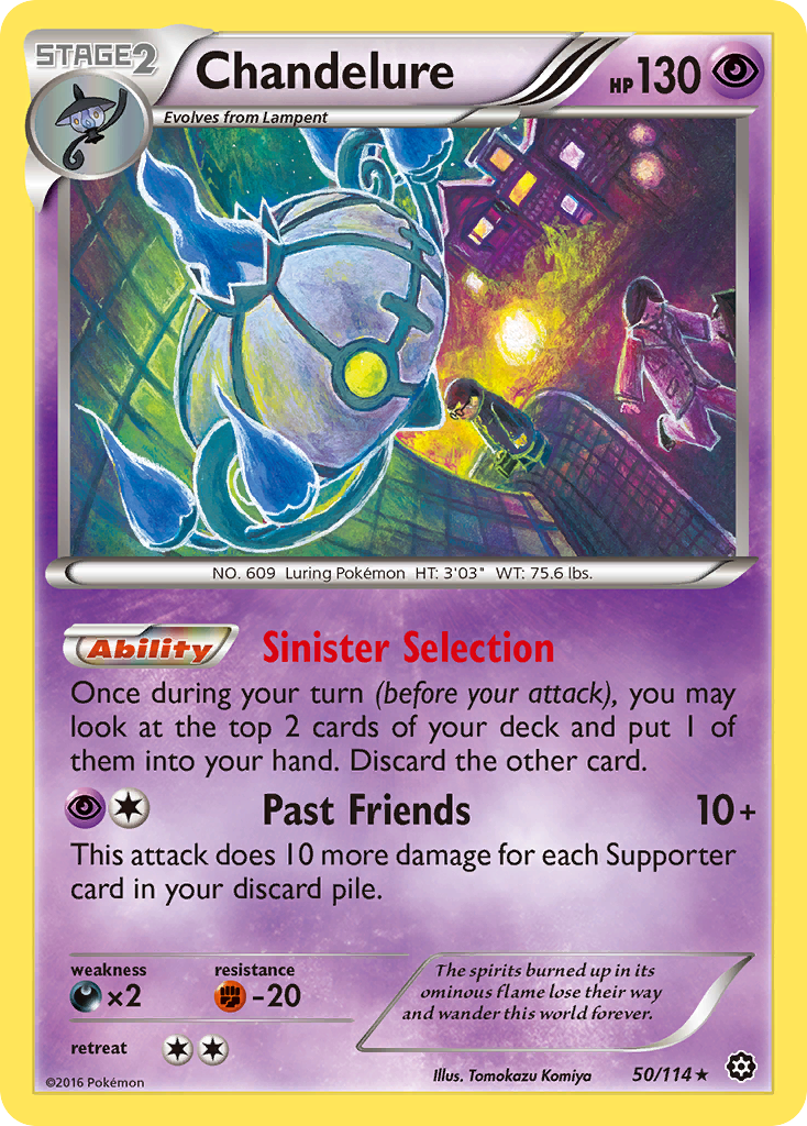 Chandelure (50/114) [XY: Steam Siege] | Nerdhalla Games