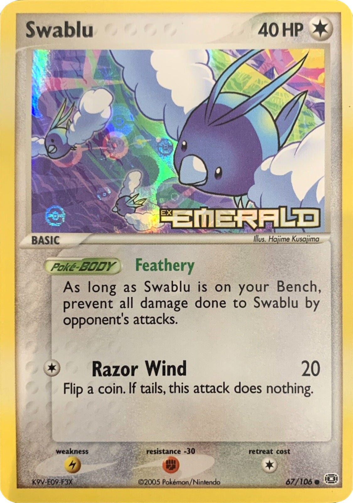 Swablu (67/106) (Stamped) [EX: Emerald] | Nerdhalla Games