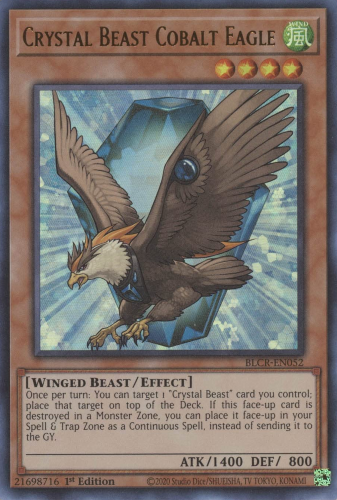 Crystal Beast Cobalt Eagle [BLCR-EN052] Ultra Rare | Nerdhalla Games