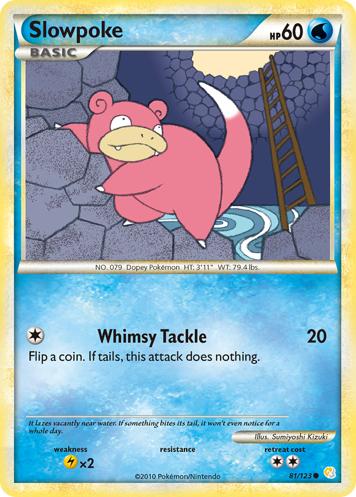 Slowpoke (81/123) [HeartGold & SoulSilver: Base Set] | Nerdhalla Games