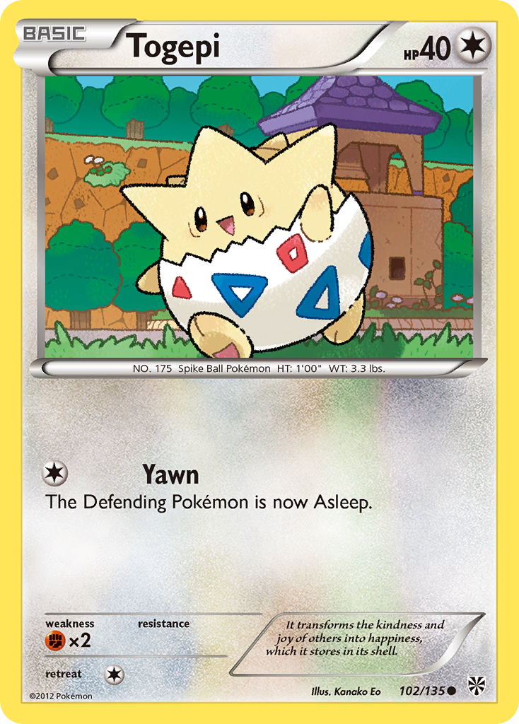 Togepi (102/135) [Black & White: Plasma Storm] | Nerdhalla Games