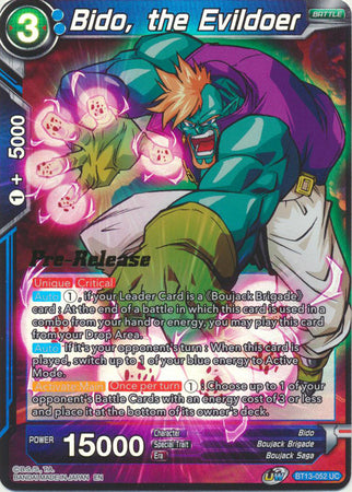 Bido, the Evildoer (BT13-052) [Supreme Rivalry Prerelease Promos] | Nerdhalla Games